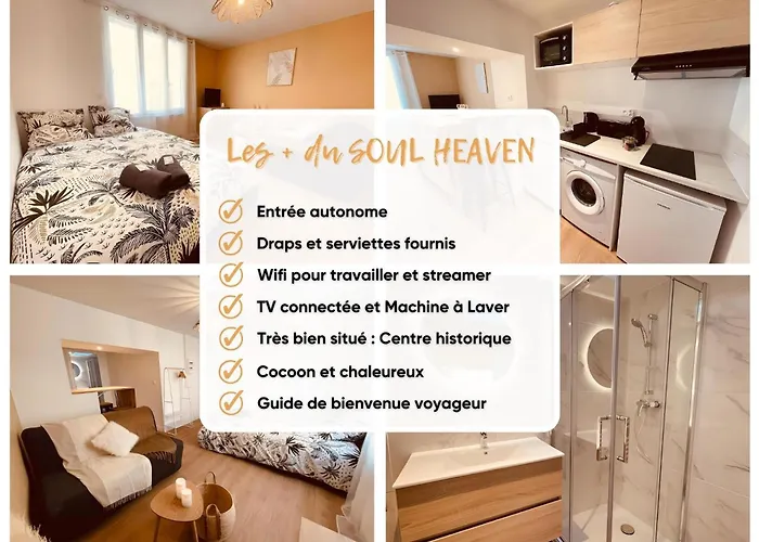 Le Soul Heaven - Centre historique - Wifi et Netflix - Stationnement à proximité